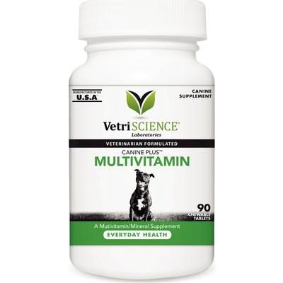 Canine Plus Multivitamin Chewable Tablets , 90/Bottle , VETRI 090086F-090