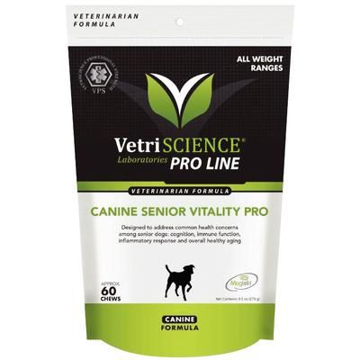 Canine Senior Vitality Pro Chews 60/Pkg , VETRI 090058H-060