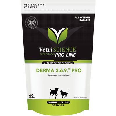 Derma 3.6.9 Pro Soft Chews 60/Pkg, VETRI 090026A.060