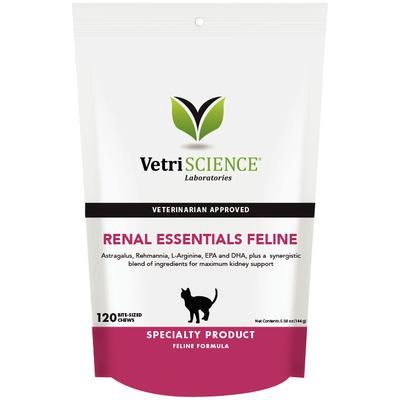 Renal Essentials Bite Sized Chews, For Cats 120/Bag , VETRI 0900662.120