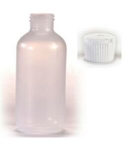 Boston Low Density Bottle with Flip Top, Round, 4oz , 25/Pack , ViaPac PL-BF-004-025