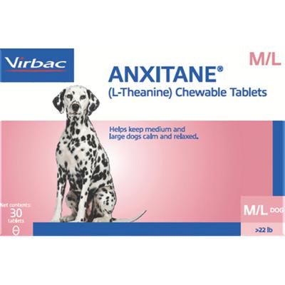 Anxitane Tablets For Medium & Large Dogs 30/Pkg , VIRBAC 10435