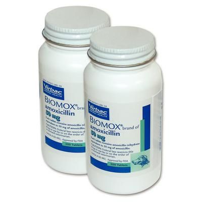 Biomox Oral Amoxicillian 50 mg, 500/Bottle , VIRBAC 92505