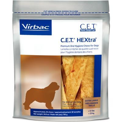 C.E.T. HEXtra Premium Chews X-Large, 30/Bag , 5 Bag/Case, VIRBAC 90618