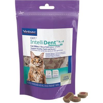 C.E.T. IntelliDent Cat Bites 90/Bag, 5 Bag/Case, VIRBAC 90700