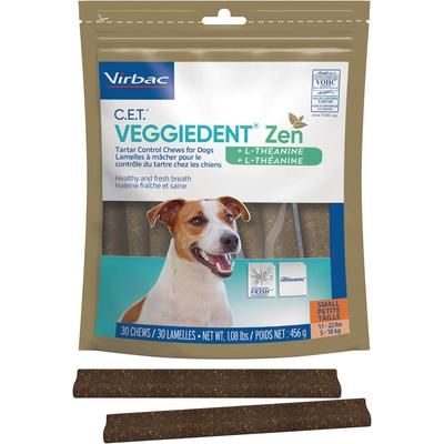 C.E.T. VeggieDent Zen Tartar Control for Dogs Small , 30/Pack , 5 Pack/Case , VIRBAC 90076