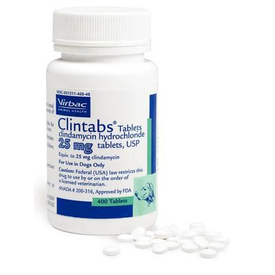 Clintabs Oral Antibiotic 25 mg, 400/Bottle , VIRBAC 902540