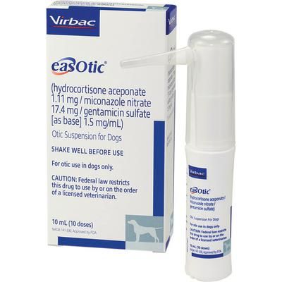 EasOtic Otic Suspension for Dogs 10 ml , 5/Pack , VIRBAC 09360