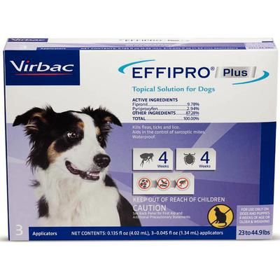 Effipro Plus Topical Solution for Dogs Medium, 10 x 3 Doses, VIRBAC 60483