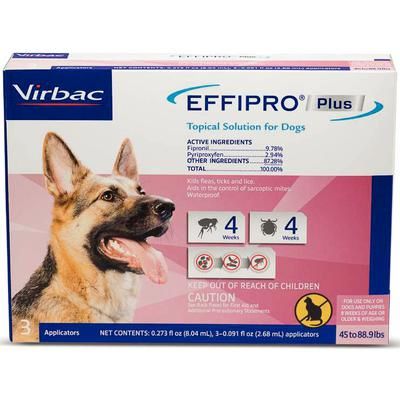 Effipro Plus Topical Solution for Dogs Large, 10 x 3 Doses , VIRBAC 60503