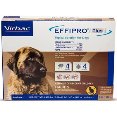 Effipro Plus Topical Solution for Dogs Extra Large, 10 x 3 Doses , VIRBAC 60513