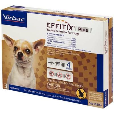 Effitix Plus Topical Solution for Dogs Toy, 10 x 3 Doses , VIRBAC 60520