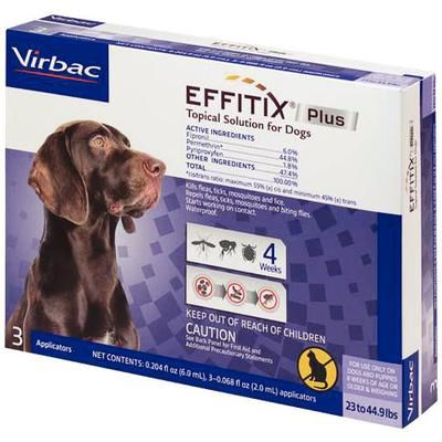 Effitix Plus Topical Solution for Dogs Medium, 10 x 3 Doses , VIRBAC 60524