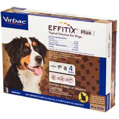 Effitix Plus Topical Solution for Dogs Extra Large, 10 x 3 Doses , VIRBAC 60528