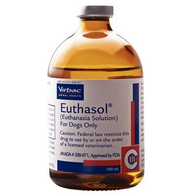 Euthasol Euthanasia Solution C IIIN 100 ml , VIRBAC 51311-0050-01