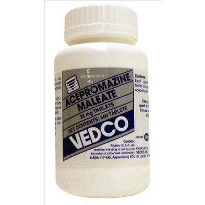 Acepromazine Maleate Tablets 25 mg , 500/Bottle , VEDCO VEDC205