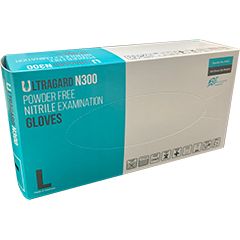 N300 3.5-4mil pf nitrile exam gloves, 100/bx, 10 bx/cs, Available Sizes : S – XL, Blue , UG-N300