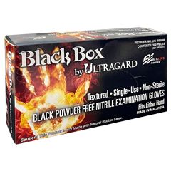 6mil pf black nitrile exam gloves, 100/bx, 10 bx/cs, Black Available , Sizes S – XL , UG-BB5000