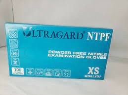 5mil pf nitrile exam gloves, Different Sizes , 100/bx, 10 bx/cs, Blue, UG-UGNTPF