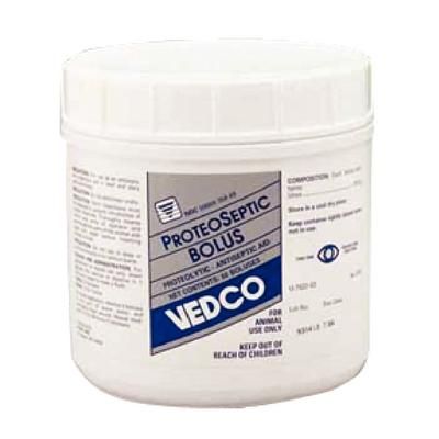 Proteoseptic Bolus 50/Bottle , 10 Bottle/Case , VEDCO VINV-PROT-OBOL