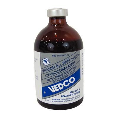 Vitamin B12 Injection, 3000 mcg/ml . 100 ml, VEDCO 50989-0424-12