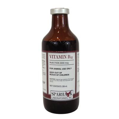 Vitamin B12 Injection , 3000 mcg/ml , 250 ml , VEDCO V042605