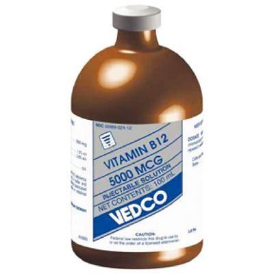 Vitamin B12 Injection , 5000 mcg , 100 ml , VEDCO 5098955812