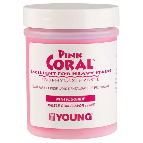 Coral Prophy Paste with Fluoride Bubble Gum, 8.8 oz , Each , 12/Case , YOUNG DENTAL 033309