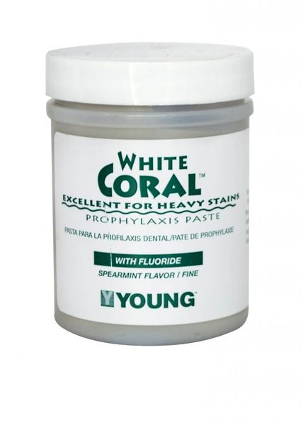 Coral Prophy Paste with Fluoride Mint, 250 g , 12/Case , YOUNG DENTAL 033109