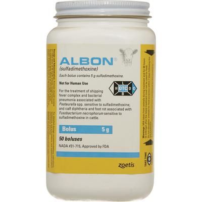 Albon Boluses 5 g, 50/Bottle , ZOETIS 10000304