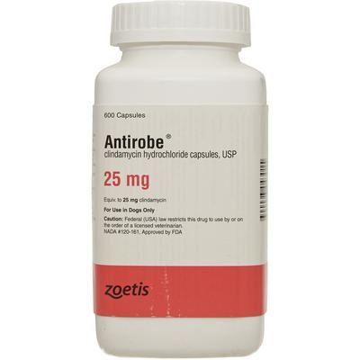 Antirobe Capsules 25 mg, 600/Bottle , ZOETIS 10000785