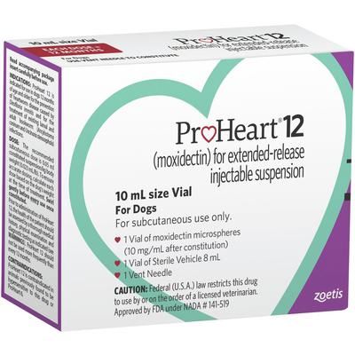 ProHeart 12 Injectable 10 ml, 1/Pkg (With 1 Client Information Pad) , ZOETIS 10020256