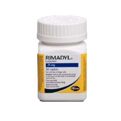 Rimadyl Caplets 25 mg , 30/Bottle , ZOETIS 10000718