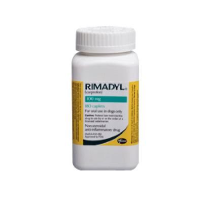 Rimadyl Caplets 100 mg , 180/Bottle , ZOETIS 10000333