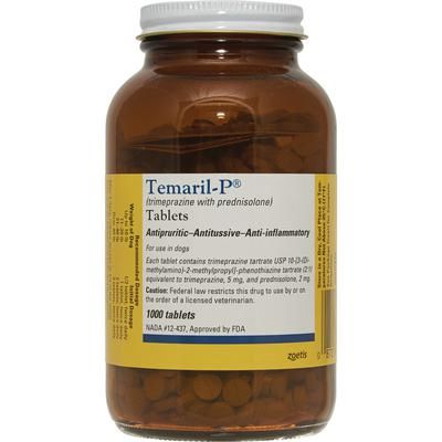 Temaril-P Itch Relief Tablets 1000/Bottle , ZOETIS 10000327