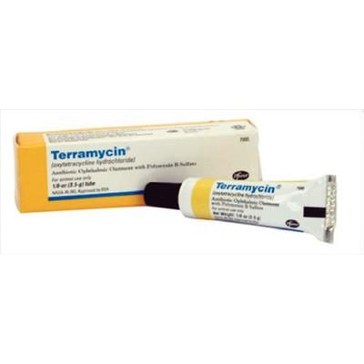 Terramycin Ophthalmic Ointment 1/8 oz Tube , ZOETIS 10000474