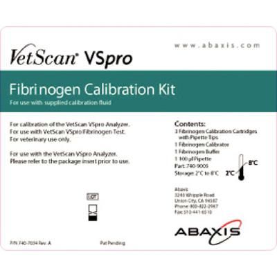 VSpro Fibrinogen Calibration Kit Includes Multiple Items , ZOETIS 10020188