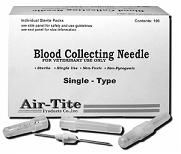 Vet Premium Blood Collecting Needle, 18g x 1.0" , 100/Box , 10 Box/Case , Air-Tite NBC181