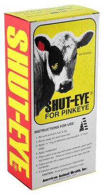 Shut-Eye Pinkeye Patch with Cement, Cow Size,Each , 10/Case , American Health 735