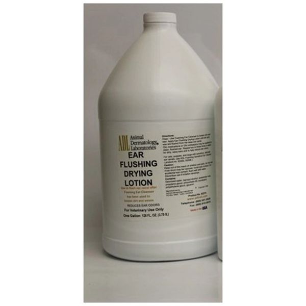 Ear Flushing Drying Lotion, 1 Gallon ,4/Case , Animal Dermatology 93274