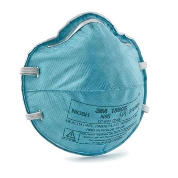 Respirator Mask Small Size Teal 20/Box, 6 BX/Case , 3M 1860S