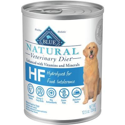 BLUE Natural Veterinary Diet Canine HF Hydrolyzed for Food Intolerance 12.5 oz Can, 12/Pkg , BLUE BUFFALO 801461