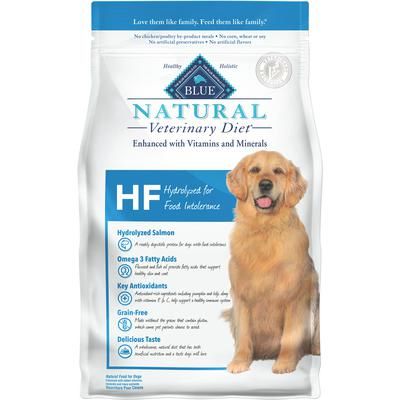 BLUE Natural Veterinary Diet Canine HF Hydrolyzed for Food Intolerance 6 lb Bag (5 bags/Case ) , BLUE BUFFALO 801234