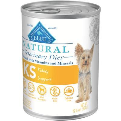 BLUE Natural Veterinary Diet Canine KS Kidney Support 12.5 oz Can, 12/Pkg , BLUE BUFFALO 801462