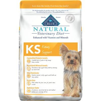 BLUE Natural Veterinary Diet Canine KS Kidney Support 22 lb Bag, BLUE BUFFALO 801380