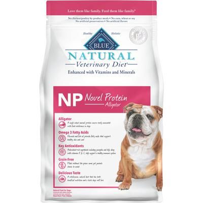 BLUE Natural Veterinary Diet Canine NP Novel Protein Alligator 6 lb Bag (5 Bag/Case ) , BLUE BUFFALO 801383