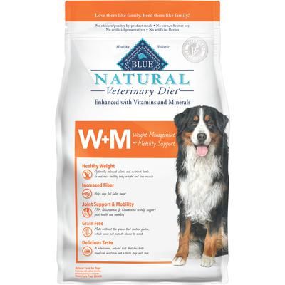 BLUE Natural Veterinary Diet Canine W+M Weight Management & Mobility Support 6 lb Bag , 5 Bag/Case , BLUE BUFFALO 801755