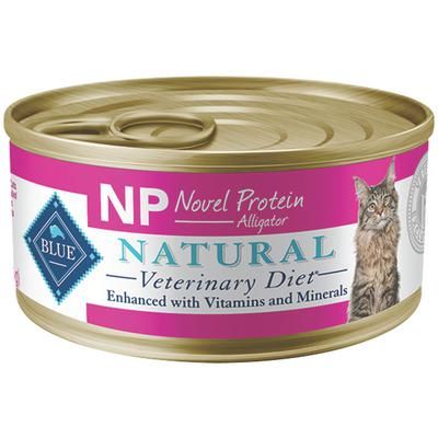 BLUE Natural Veterinary Diet Feline NP Novel Protein Alligator 5.5 oz Can, 24/Pkg , BLUE BUFFALO 801645