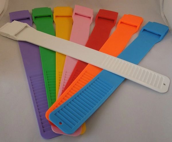Multi-Loc Leg Band, Blank, Yellow, 1.5" x 13.5" , 20/Pack , Bock's ID 11-11016