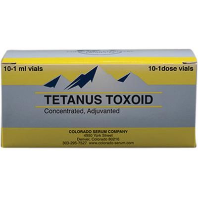 Tetanus Toxoid Concentrated 1 ml, 10/Pkg , COLORADO SERUM 61411